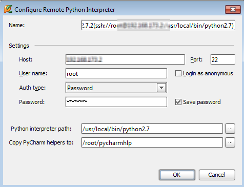 PyCharm - Configure Remote Interpreter