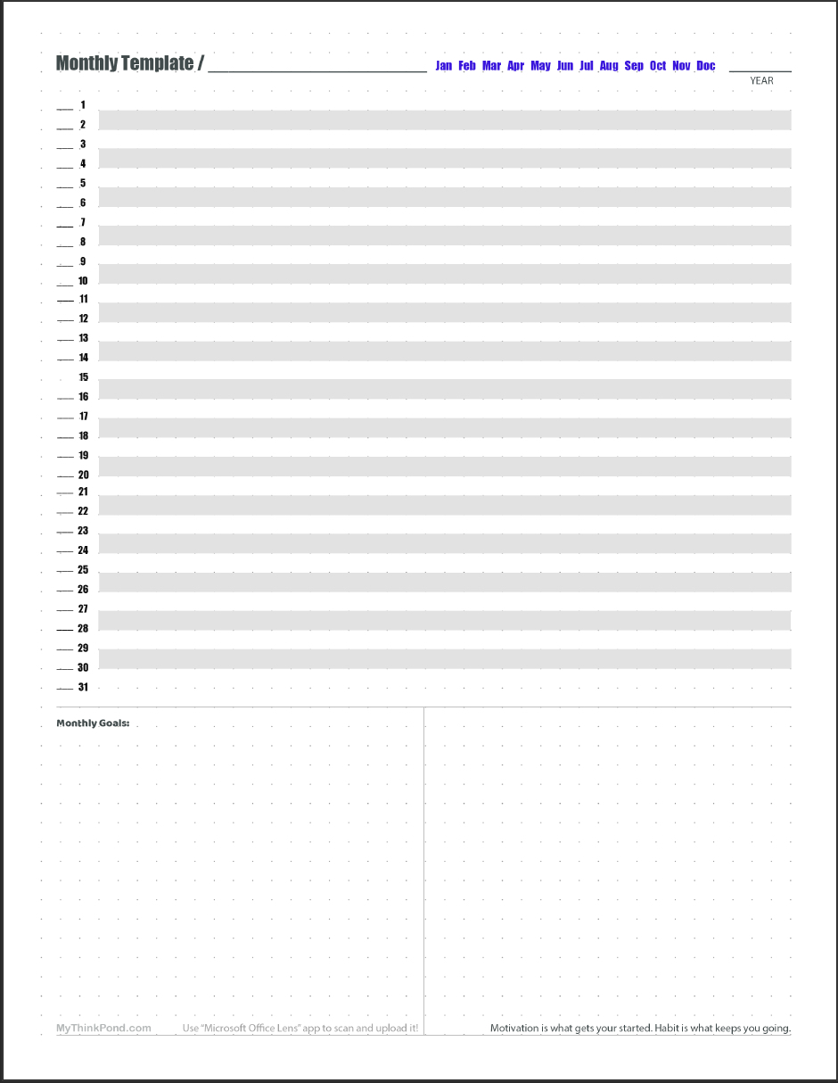 Monthly Planner